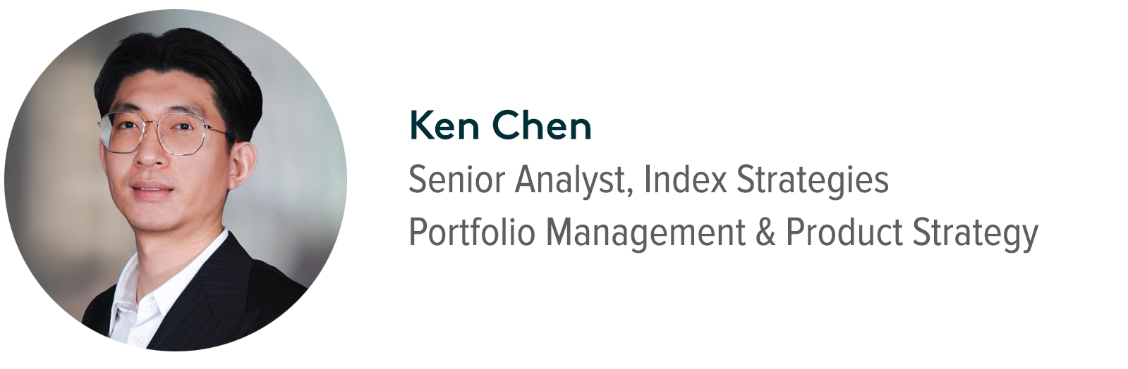 Image of Global X Senior Analyst Ken Chen.